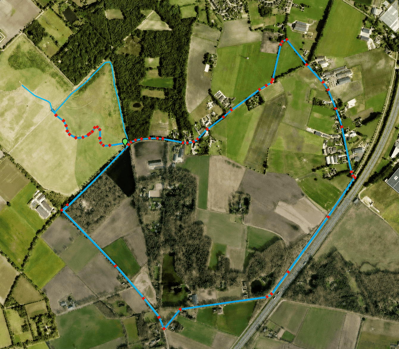 Route Vlagheideberg 1